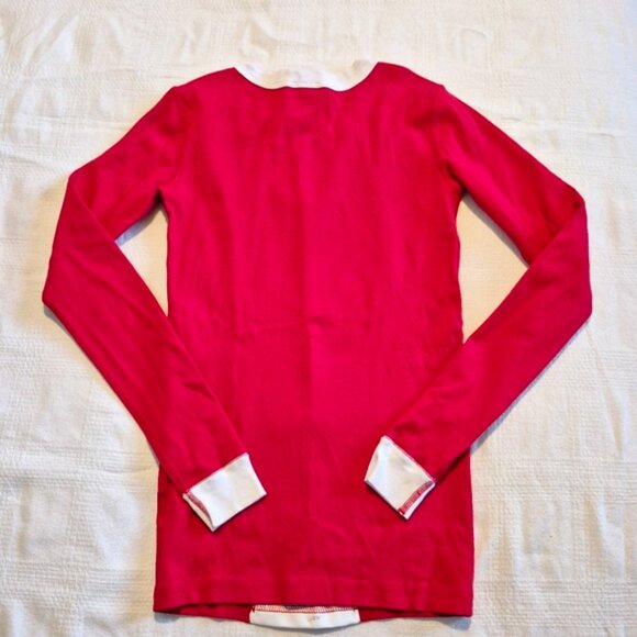 Hanna Andersson boys size 150 or 12 Santa pajama shirt VVGUC - Picture 3 of 3